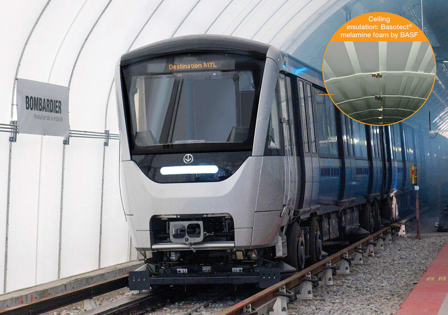 Bombardier taps BASF's foam for Montreal subway cars