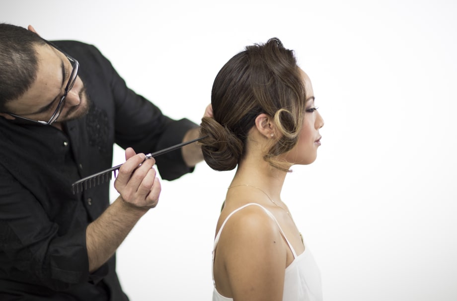 HOW-TO: Glamorous, Low Textured Bun