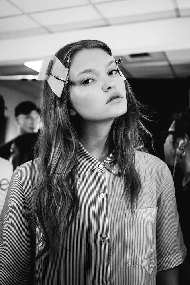 Joey George for Oribe at Band of Outsiders S/S '17