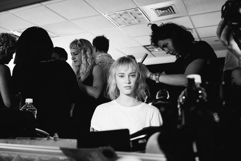 Joey George for Oribe at Band of Outsiders S/S '17