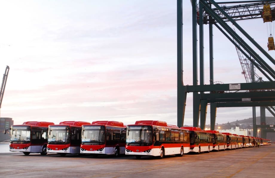 BYD delivers 100 battery-electric buses to Chile