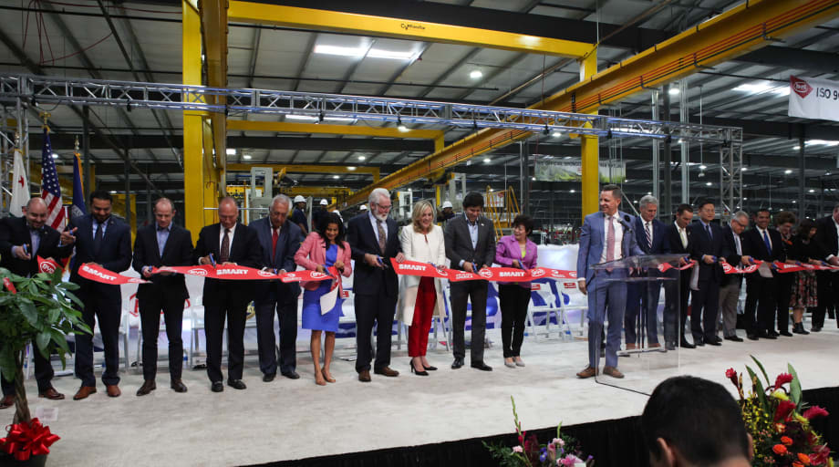 BYD unveils North America's largest electric bus factory