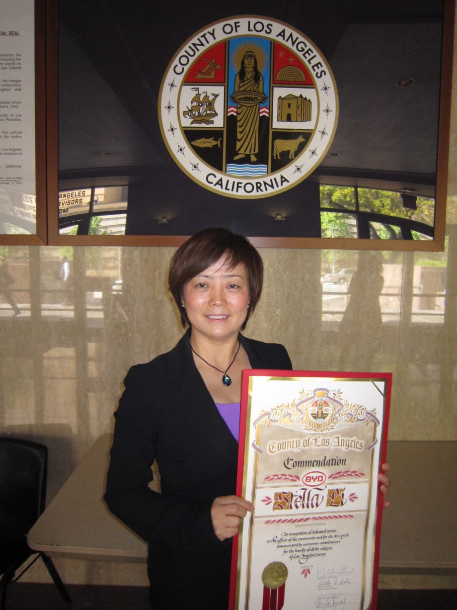 L.A. recognizes BYD for clean transportation, job creation leadership 