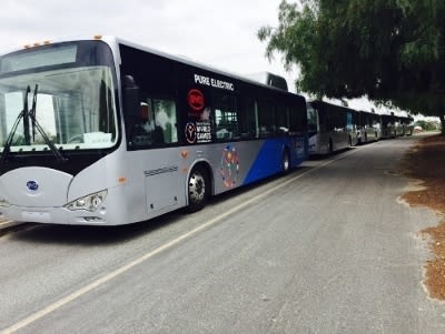 BYD zero-emission buses used to transport 2015 World Games athletes