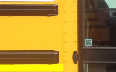 Michigan school buses use QR codes to improve safety