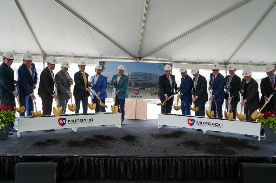 groundbreaking ceremony for new Barrington Porsche dealership with Murgado Automotive Group and Joseph Nicholas Construction