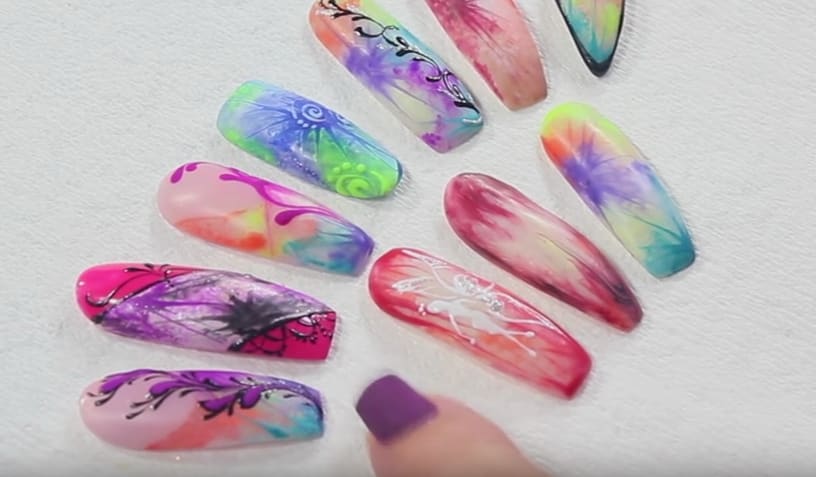 Batik and Tie Dye Nail Art With Tammy Taylor