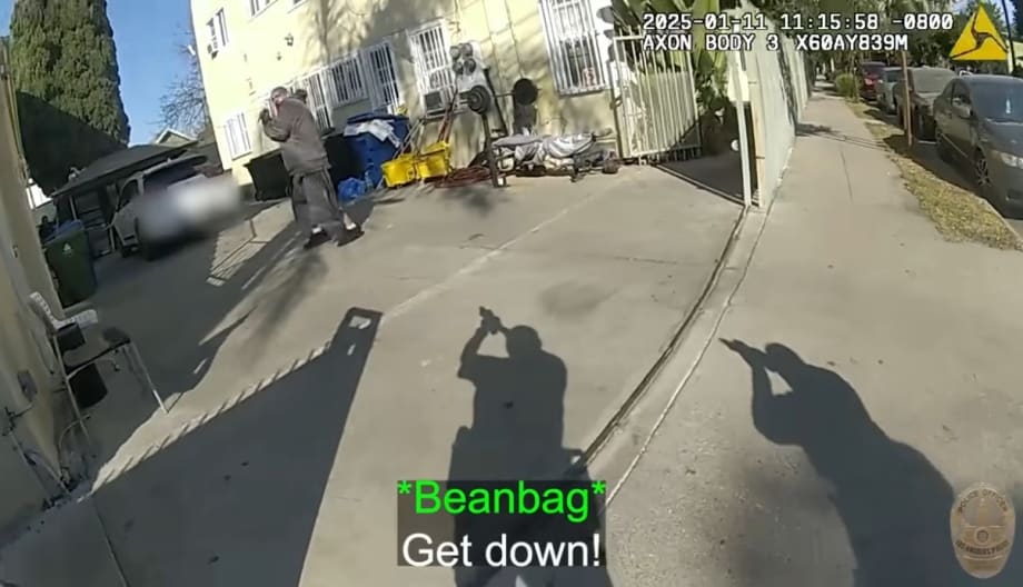 LAPD Video Shows Fatal Police Shooting of Knife-Wielding Suspect