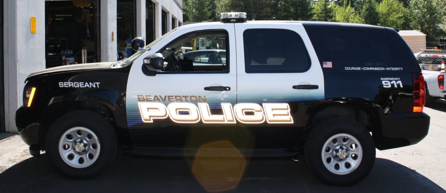 Beaverton PD Unveils New Patrol Car Design on Charger and Tahoe