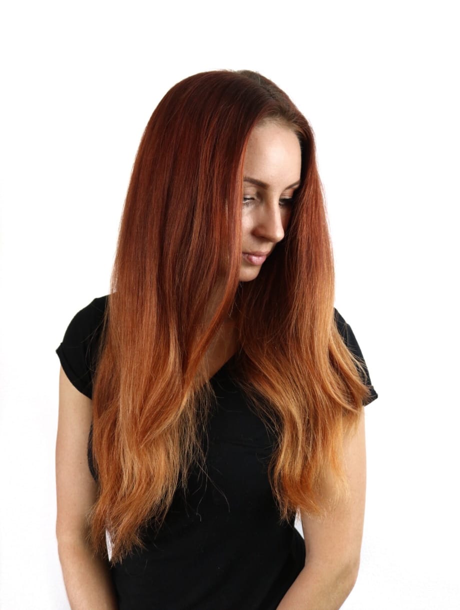 HOW-TO: All Over Crimson Subtle Color Melt Hair Color
