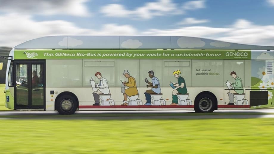 UK launches bus powered by human and food waste