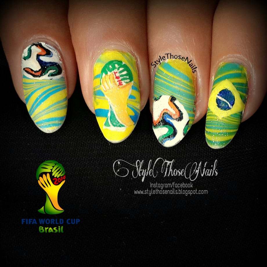 World Cup 2014 Nail Art