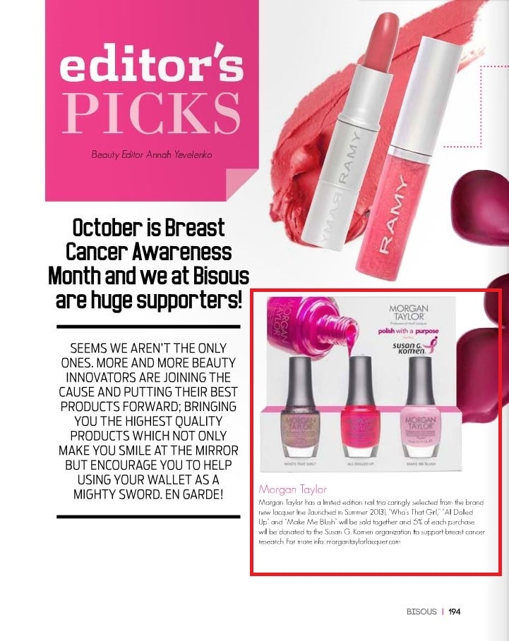 Bisous Magazine Recognizes Morgan Taylor