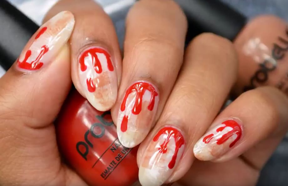 Bloodstain Nail Art (Probelle)