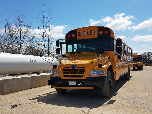 Wisconsin District, Contractor Donate Use of Propane School Buses for Aviation Event