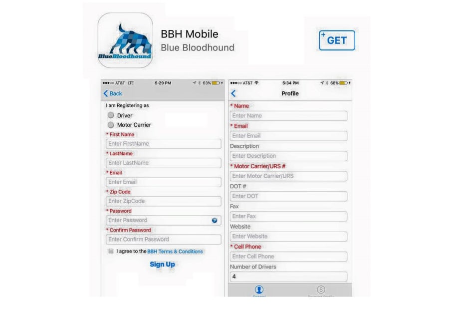 Blue Bloodhound App Available on iOS