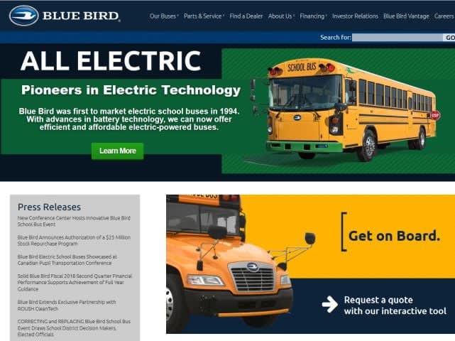 New Blue Bird Website Now Online