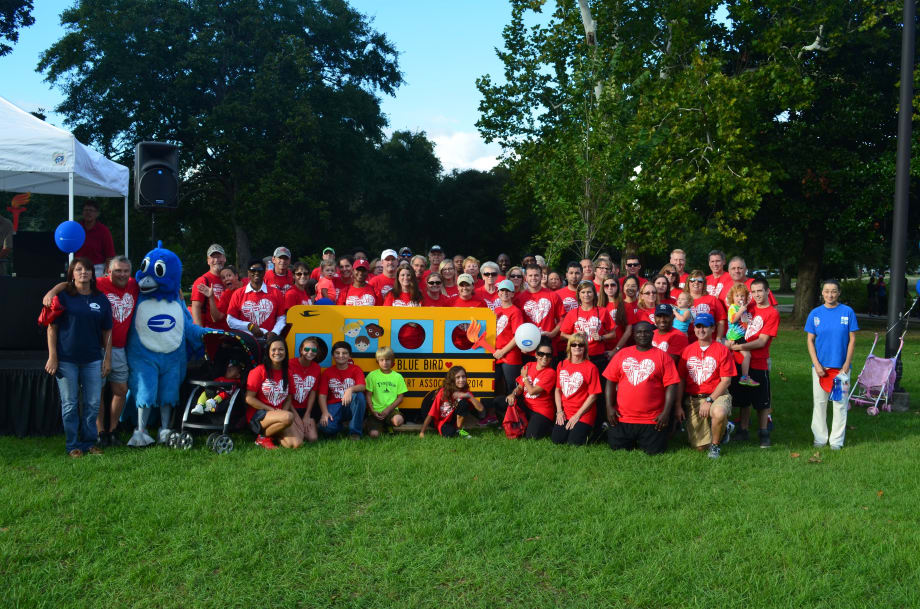 Blue Bird contributes over $17K to American Heart and Stroke Assoc.