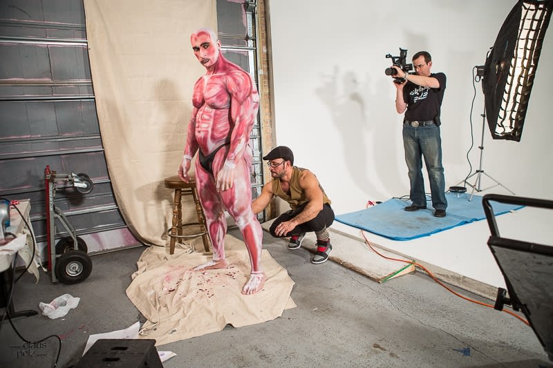 Cyborg-Terminator Body Painting Creation by Orlando Barsallo