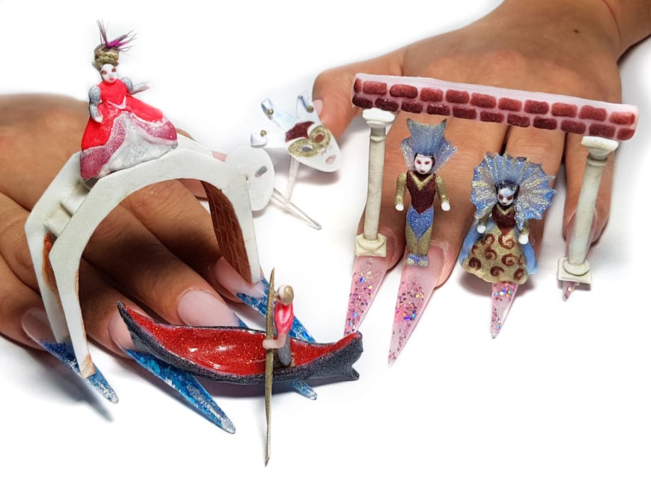 NTNA S. 6 Challenge 6: Venetian Festival Nail Art (Bojana)