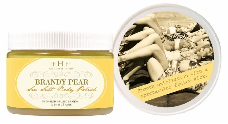 New Brandy Pear Sea Salt Body Polish by Farmhouse Fresh
