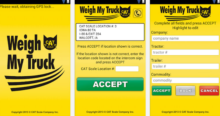 CAT Scale App Allows EFS Card Payments