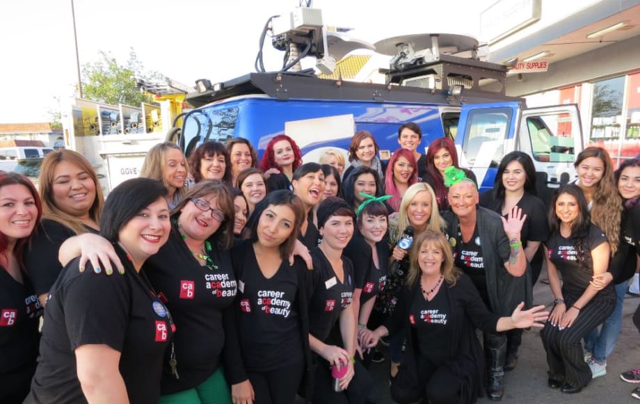 Career Academy of Beauty Shaves Heads for St. Baldrick's