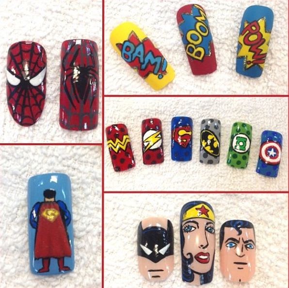 Comic-Con Nails: Comic Book Nail Art for Heroes and Villains