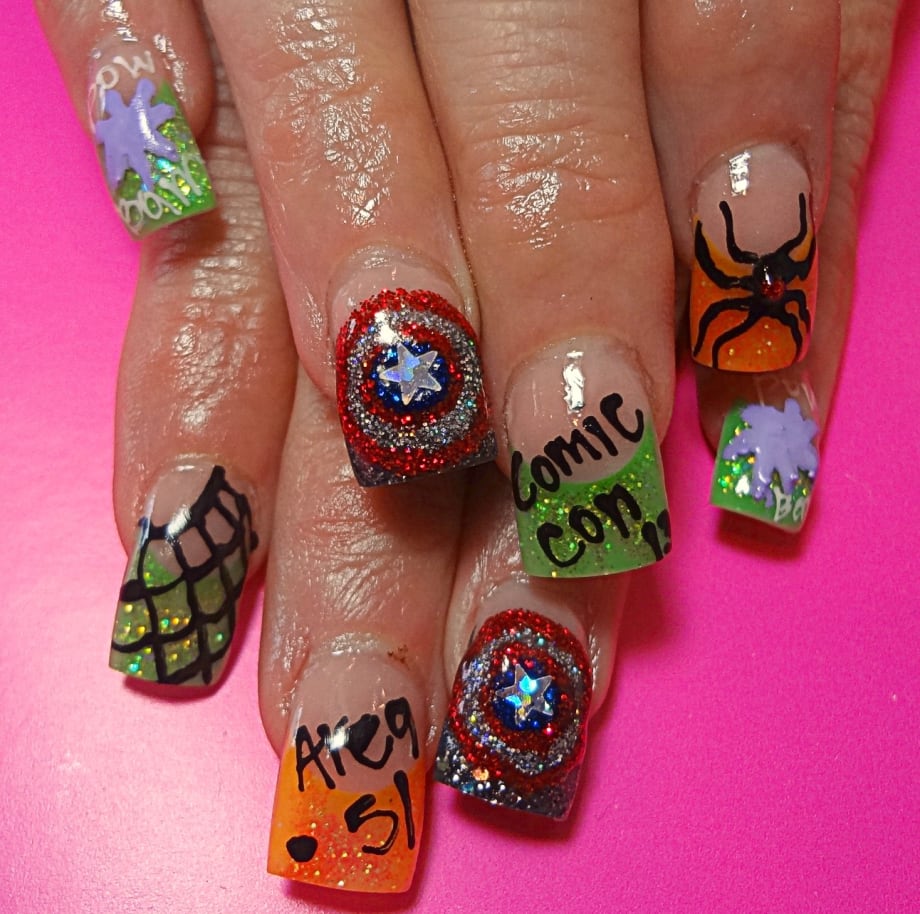 Comic-Con Nails: Comic Book Nail Art for Heroes and Villains