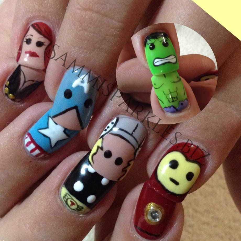 Comic-Con Nails: Comic Book Nail Art for Heroes and Villains