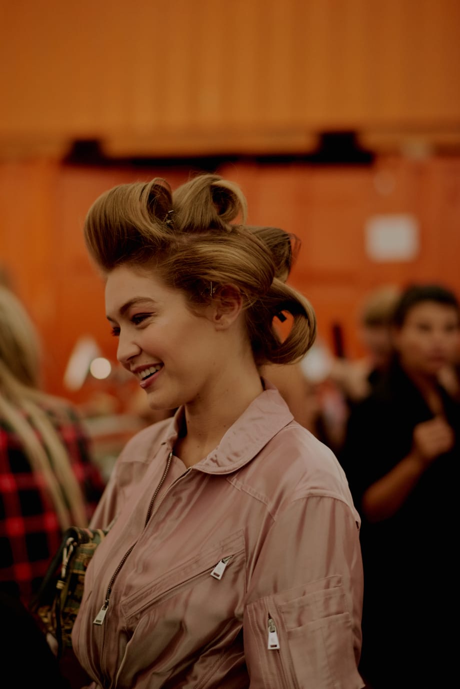 NYFW: Bouncy Blowouts and Chic Chignons by James Pecis for Brandon Maxwell and Oribe