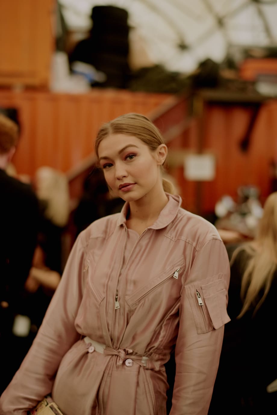 NYFW: Bouncy Blowouts and Chic Chignons by James Pecis for Brandon Maxwell and Oribe