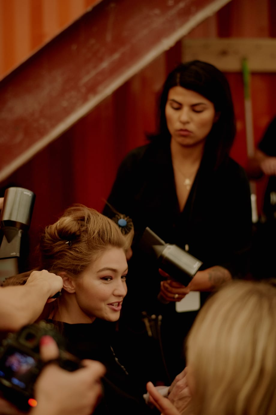 NYFW: Bouncy Blowouts and Chic Chignons by James Pecis for Brandon Maxwell and Oribe