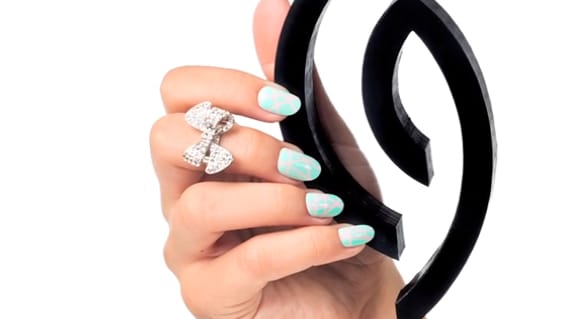 China Glaze: Seeing Stripes Mani