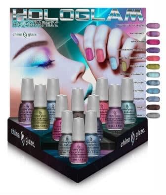 New China Glaze Hologlam Creates 3-D "Traveling" Effect on Nails