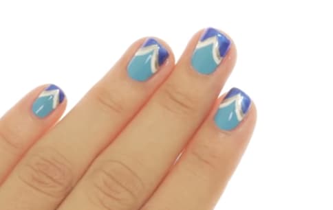 Blue Valentine Nail Art Tutorial