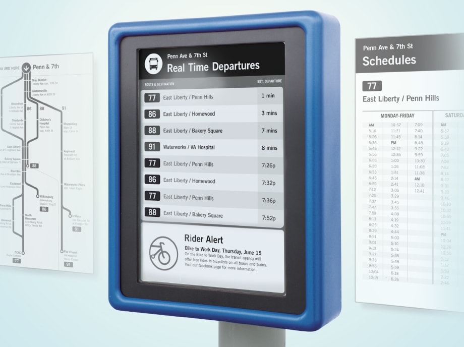 CHK America and E Ink debut digital bus stops