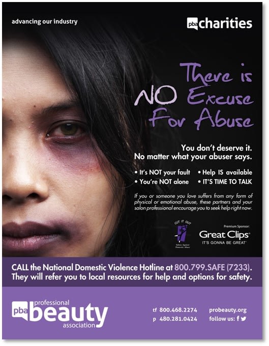 Nail Schools Can Help End Domestic Abuse This Month