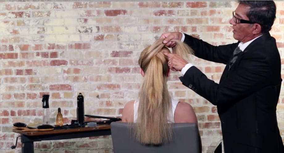 How-To: Crossover Loop Ponytail from Sam Villa