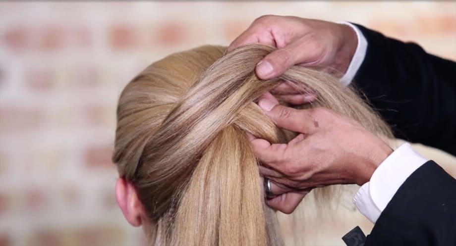 How-To: Crossover Loop Ponytail from Sam Villa