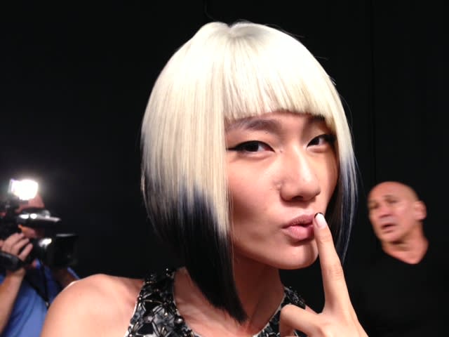 FASHION WEEK: Beauty at Carmen Marc Valvo SS2014