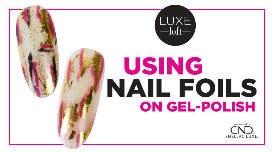How To Transfer Foil Nail Art On Gel-Polish