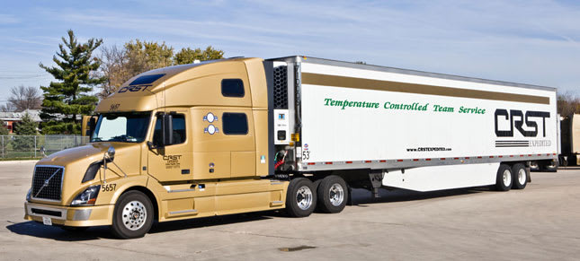 CRST Launches Transcontinental Temperature Controlled Team Service
