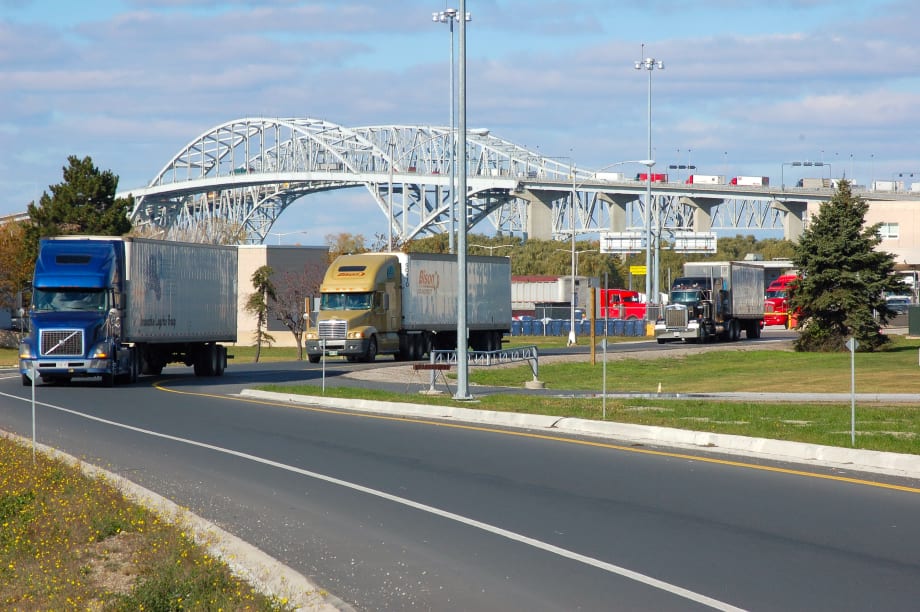 More Than 10.5 Million Truck Crossings Into the U.S. in 2012