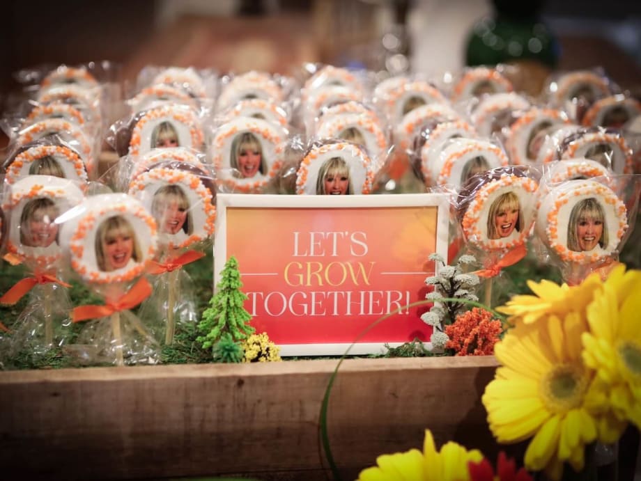 Cookies with Candy Shaw's headshots