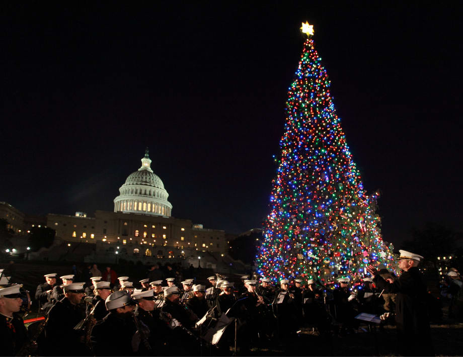 Christmas Comes Early to the U.S. Capitol on a Mack Truck