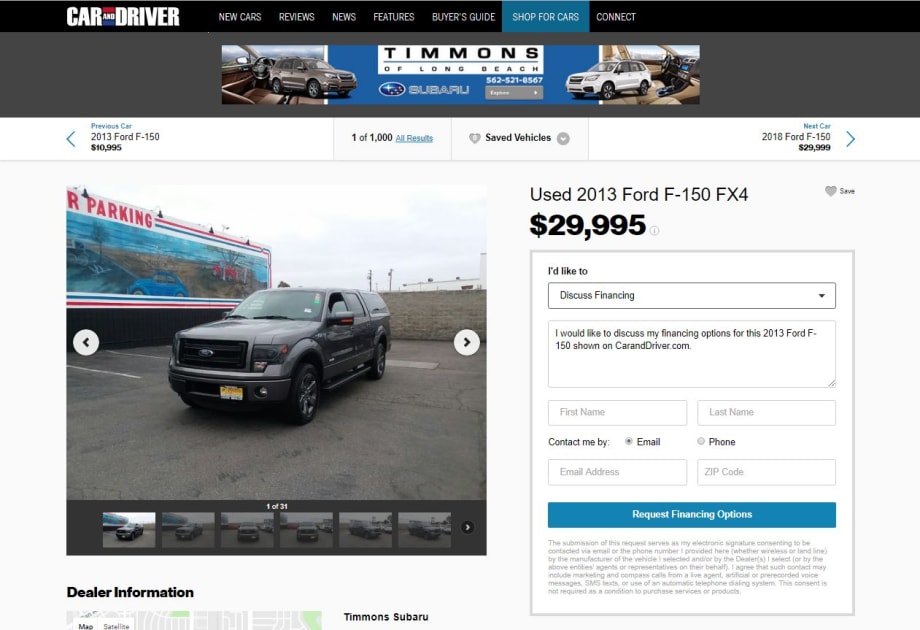 Car and Driver Partners With Contact At Once!