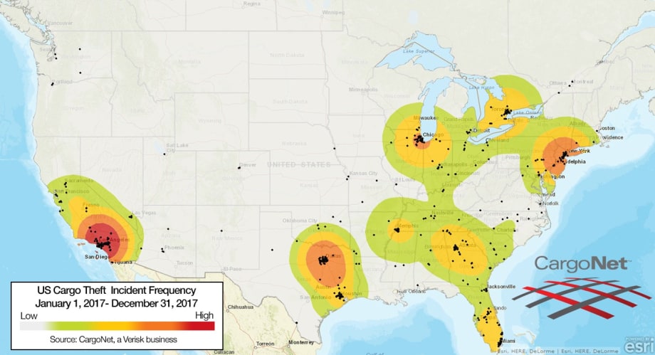 With Fewer Cargo Thefts, 2017 Was a Safer Year
