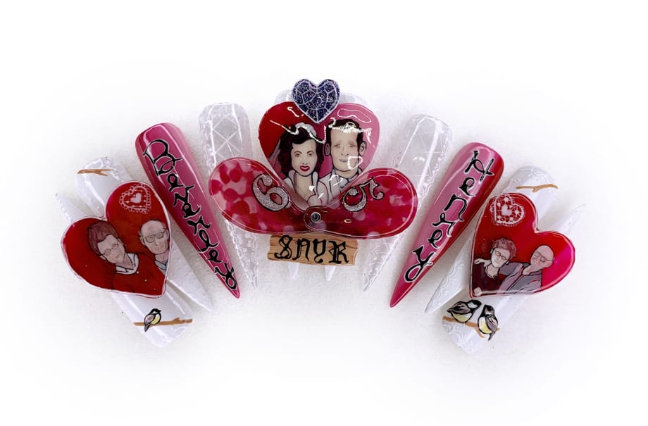 NTNA S. 6 Challenge 4: Wedding Portrait Nail Art (Carly)