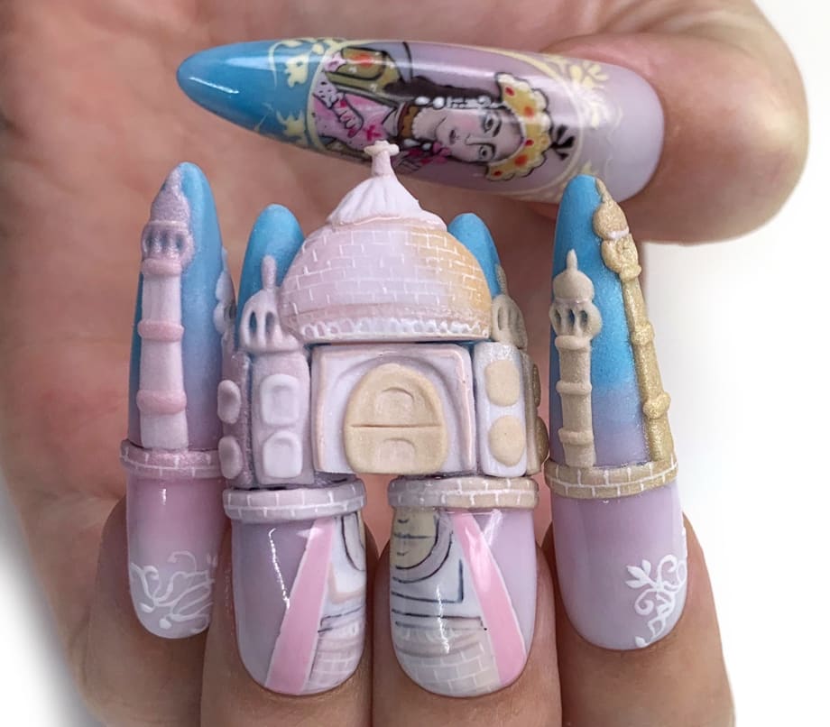 NTNA S. 6 Challenge 5: Taj Mahal Nail Art (Carly)